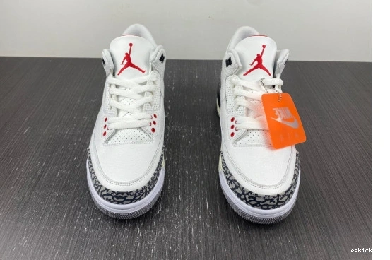 Rep EP DN3707-100 Jordan White Retro DN3707-100 3 Cement Reimagined 0212